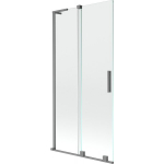 Vonios sienelė Mexen Velar L, 95 x 150 cm, Gun metal/Transparent