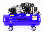 KRAFT&DELE alyvos kompresorius 200L 2 stūmokliai 400V 3kW 5.9AG KD4063