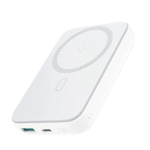 Atsarginis maitinimo &scaron;altinis ("Power Bank") Joyroom "JR-W020" Baltas 10000mAh (Belaidis Įkrovimas)