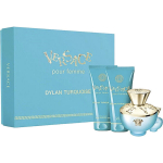 Dovanų rinkinys Versace Dylan Turquoise Pour Femme EDT 100 ml + du&scaron;o gelis + kūno gelis + miniatiūra