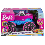 Nuotolinio valdymo sunkvežimis Hot Wheels Monster Trucks Barbie JHW58 rožinis rėmas, 1:24 mastelis, visureigių padangos