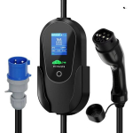 Ne&scaron;iojamas EV įkroviklis, 7.2KW, 1 fazė, reguliuojama srovė iki 32A, Type2 5M su programėle