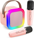 Belaidis karaokės mikrofonas, su LED &scaron;viesa