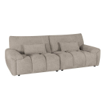 Sofa Home4you BARBARA 3-vietė, &scaron;viesiai ruda, modernaus audinio