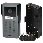 Lauko vaizdo domofono panelis su Full Hd kamera ir kodine spyna