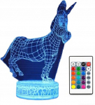 3d Led lempa Shrek Asilas - 16 spalvų su pulteliu