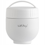 Termosas maistui Vialli Design Fuori 680 ml su indeliu ir &scaron;auk&scaron;tu, baltas