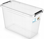 Orplast Simplestore 13l talpykla su dangčiu, skaidri