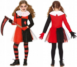 Kostiumas "pavojinga Mergaitė" Harley Quinn, 7-9 metai
