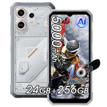 Telefonas OSCAL MARINE 3 6.56" Android 15 24GB+256GB 5000mAh Android 4G,NFC,Dual SIM - Balta