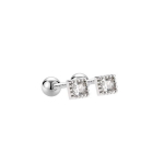 Helix auskarai Luxe Clear EH017