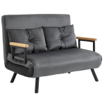 Sofa-lova su miegamąja funkcija, lovos dėžė, velvetas, tamsiai pilka, 102x73x81 cm