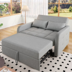 Sulankstoma multifunkcinė sofa-lova 180x127 cm, reguliuojama nugarėlė, mažoms erdvėms