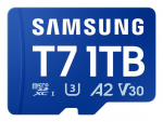Atminties kortelė Samsung microSD kortelė, T7, MB-MB1T0T/WW, 1TB, 170MB/s, UHS-I, V30, A2, atsparus vandeniui, atsparus temperatūrai