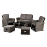 Sodo baldų komplektas Mebel Elite DELGADO pilka