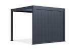 Reguliuojama panelinė siena pavėsinėms Pergola elegance/deluxe/fusion 3 m, juoda