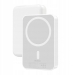 Atsarginis maitinimo &scaron;altinis ("Power Bank") I&scaron;orinė baterija 10 000 mAh 20 W su MagSafe ir USB-C baltos spalvos