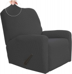 Recliner fotelio užvalkalas elastingas 4 dalių pilkas 1 rinkinys