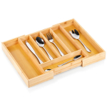 Stalo įrankių įdėklas stalčiui i&scaron;traukiamas bambukinis 28-45x335 cm Orion