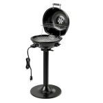 1600W elektrinis BBQ grilis juodas spalvos, 1600W elektrinis BBQ grilis juodas spalvos
