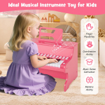 25 klavi&scaron;ų vaikų mini skaitmeninis pianinas rožinis, 25 klavi&scaron;ų vaikų mini skaitmeninis pianinas rožinis