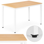 Dining table for kitchen and dining room for 4&ndash;5 people, computer desk 120x60 cm, light oak, ModernHome