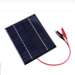 Saulės elementas su spaustukais, 5 W, 12 V, 9&ndash;12 V baterijoms