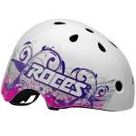 Roces Tattoo Aggressive Helmet matinis baltas-violetinis &scaron;almas 301418 002, L