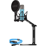 Rode Microphones NT1 Signature +XLR-cable+Desktop Studio Arm , microphone - lightblue, Bundle