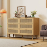 Komoda su 6 stalčiais, medis, 120x76.5x40 cm, 1 vnt