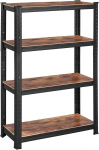 Lentynų sistema 40x80x160 cm Ruda Juoda reguliuojama saugykla MDF plienas