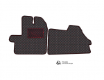Kilimėliai QuiltyMats Citroen Jumper 2006-dabar (2 v.) (2 vnt.), Juoda-Raudona /16-16