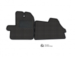 Kilimėliai QuiltyMats MERCEDES-BENZ Sprinter 2006-2018 (2 vietos) (2 vnt.), Juoda-Juoda /11-MAX3
