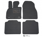 Kilimėliai QuiltyMats Nissan Leaf 2017-2025 (4 vnt.), Juoda-Pilka /13-14