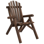 Adirondack kėdė, pu&scaron;ies medis, ruda, 83x68x101 cm, 1 vnt
