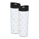 Ambition termopuodelis Art Deco Stars, 0.34 l, baltas/juodas