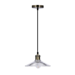 Candellux pakabinamas &scaron;viestuvas Chester 50101271, juodas/rudas/skaidrus