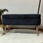 Pufas Oslo Linen, juodas