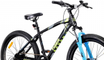 Kalnų dviratis MTB 26 colių Tiger Bike Shimano 7 pavarų Amortizatorius Plačios padangos Diskiniai stabdžiai Bekelės dviratis juoda žalia mėlyna
