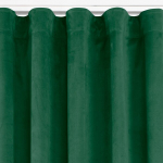 Curtain VILA color bottle green style classic transparent wave tape 7 cm velvet 200x175 HOMEDE
