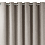 Curtain MILANA color cappuccino style classic silver silver metal eyelets chenille 280x245 HOMEDE