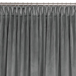 Curtain VILA color graphite style classic dragon tape transparent 10 cm velvet 400x175 HOMEDE