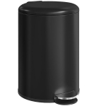 &Scaron;iuk&scaron;liadėžė 20L, metalinė, su pedalu, lėtai užsidarančiu dangčiu, juoda
