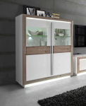 Vitrina Forte Canne CQNV621B-C141, balta/ruda