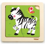 Mano pirmoji medinė dėlionė 4 vnt. - Zebras, Viga