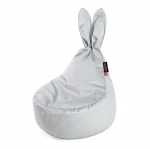 Vaiki&scaron;kas sėdmai&scaron;is Qubo&trade; Baby Rabbit Lune Velvet Fit, &scaron;viesiai pilkas