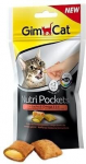 GimCat Nutri Pockets with Salmon & Omega 3&6 skanėstai katėms su La&scaron;i&scaron;a, Omega 3 ir 6 riebalų rūg&scaron;timis 60g