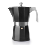 Espresso kavos virimo aparatas Evva juodas, 9 puodeliams