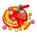 Medinė pjaustoma pica su priedais