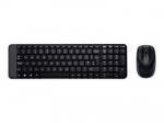 Belaidė klaviatūra su pele Logitech MK220, juodos spalvos